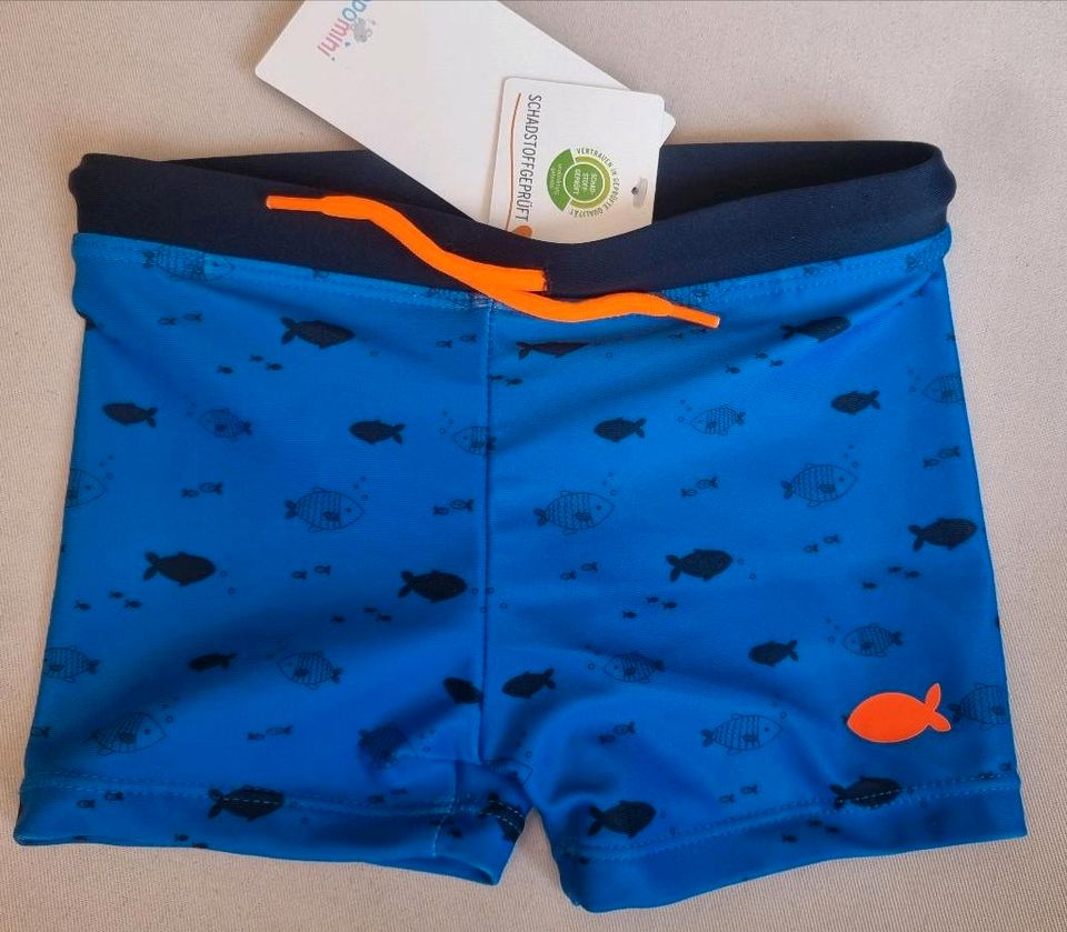 Neu m.Etikett blaue Badehose Topomini Größe 86 92 Fische in Salem