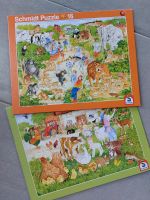 Set Schmidt Puzzle Rahmenpuzzle Zoo & Bauernhof 16 Teile 3+ Saarland - Nohfelden Vorschau