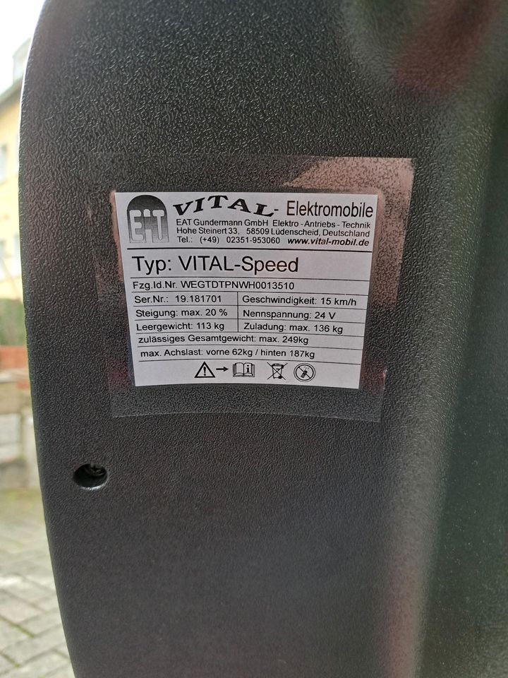 Elektromobil Vital Speed in Bestwig