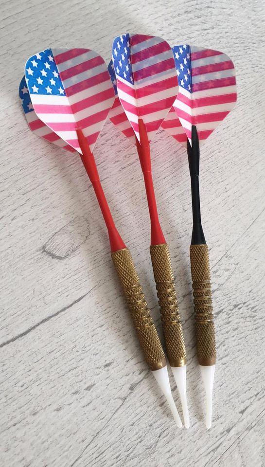 Spitzen Pfeile Darts Flights Konvolut Amerika karriert Sport in Sachsenheim