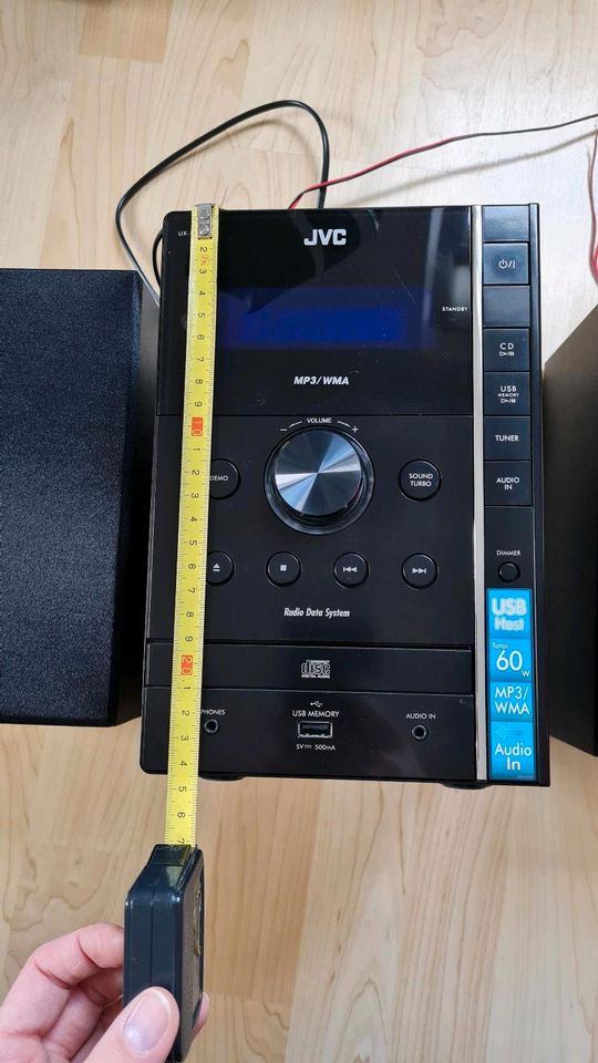 JVC CD-Anlage mit USB Anschluss und Boxen in Dresden