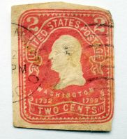 USA, Ganzsachenausschnitt, Two Cents, orange Nordrhein-Westfalen - Lippstadt Vorschau