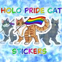 Holo Pride Katzen Sticker Hessen - Marburg Vorschau