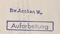 Stempel „Bw Aachen West“ und 3 weitere Nordrhein-Westfalen - Düren Vorschau