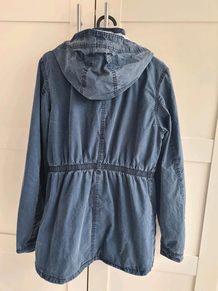 blaue Jacke *H&M L.O.G.G.* Gr. 170 (Gr. S)Parka für den Übergang in Pattensen