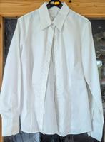 Bluse mit Lurex silber Streifen weiß Gr 40 langarm Bayern - Cham Vorschau