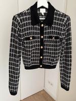 Weste Strickjacke Oberteil H&M Gold Knöpfe Schwarz Weiß XS 34 München - Ludwigsvorstadt-Isarvorstadt Vorschau