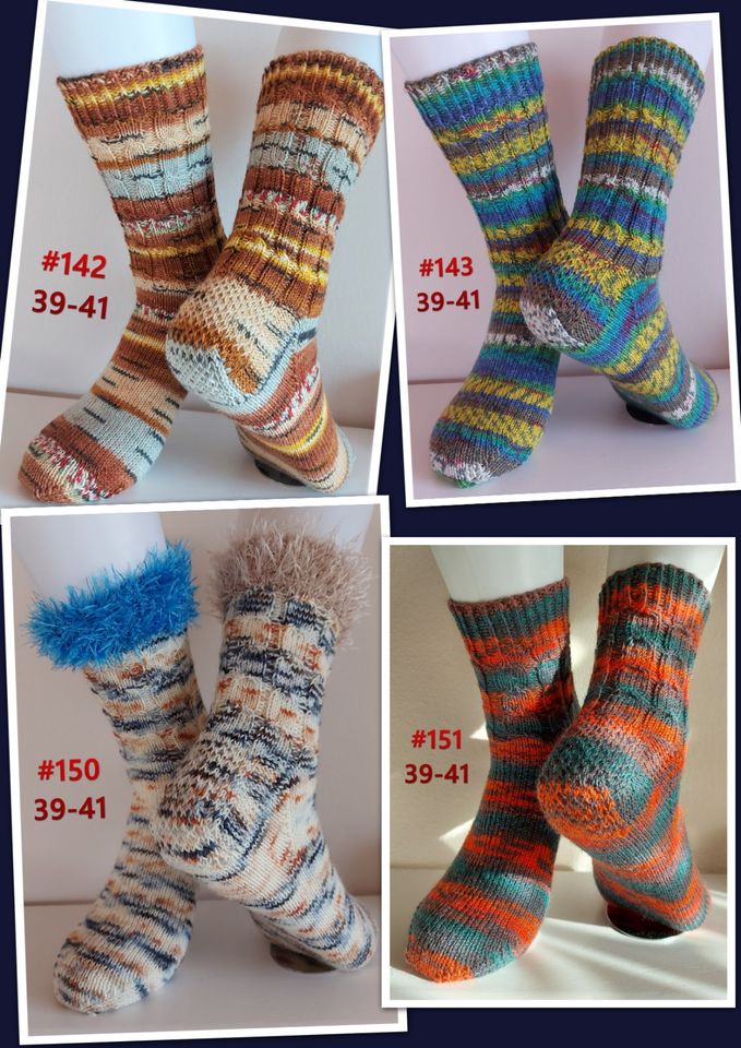 Kuschelig warme handgestrickte GuteLaune Socken Gr. 39-41 y in Hofkirchen