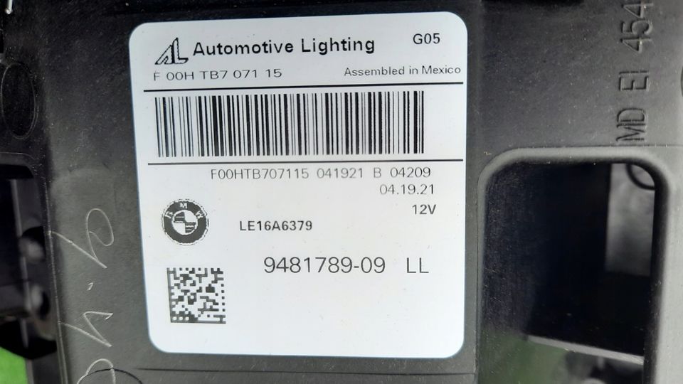 BMW X5 G05 X6 G06 FULL LED LASER 9481789-09 SCHEINWERFER LINKS in Neu-Isenburg