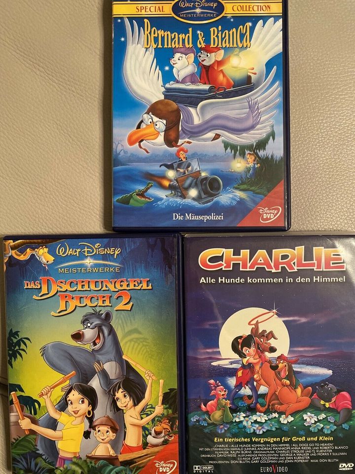 w Neu! Kinder DVDs Disney Dschungel Buch Bernard & Bianca Charlie in Brandis