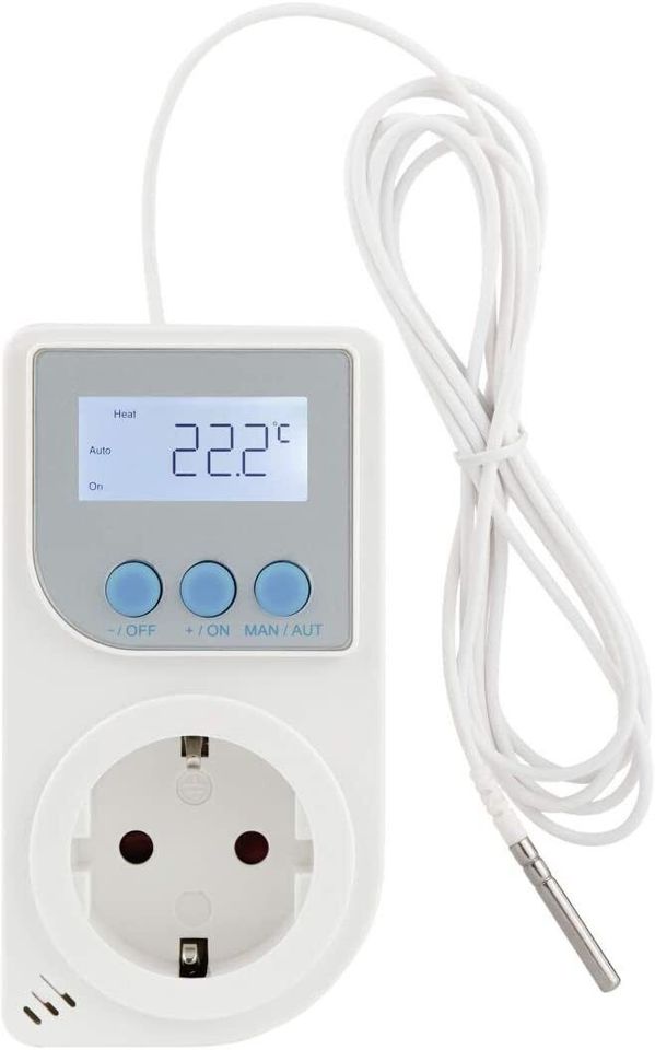 Hama Premium Universal Thermostat mit Steckdose Temperatur Regler in Essen