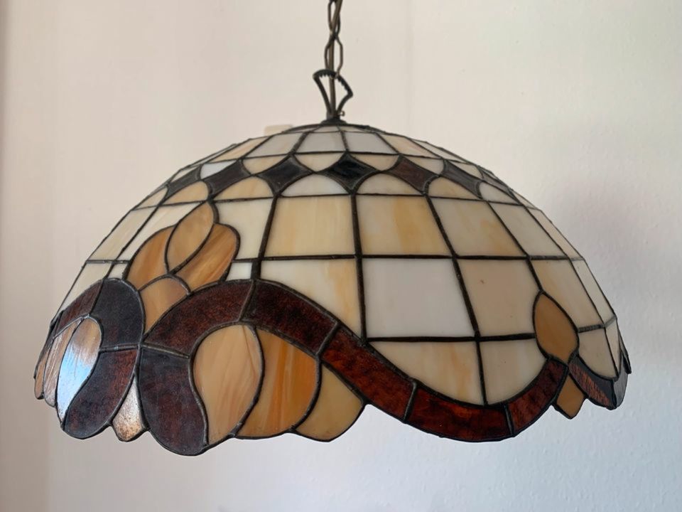 Hängeleuchte Lampe Deckenleuchte Tiffany-Stil in Schlier