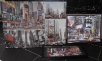 4 Bilder groß NEW YORK mit Hologramm und 3D, Manhattan night Holz Bayern - Naila Vorschau