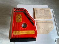 Musikinstrument Zither DDR rot 70-er Jahre, Hohen Neuendorf - Borgsdorf Vorschau