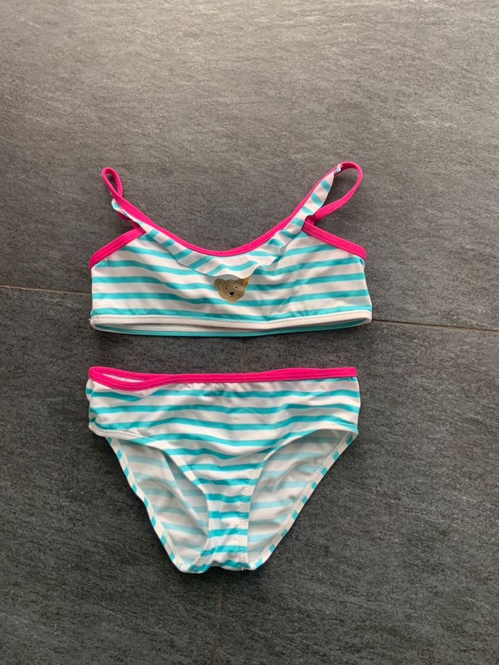 Steiff Tankini türkis weiß gestreift, Gr. 116 in Aachen