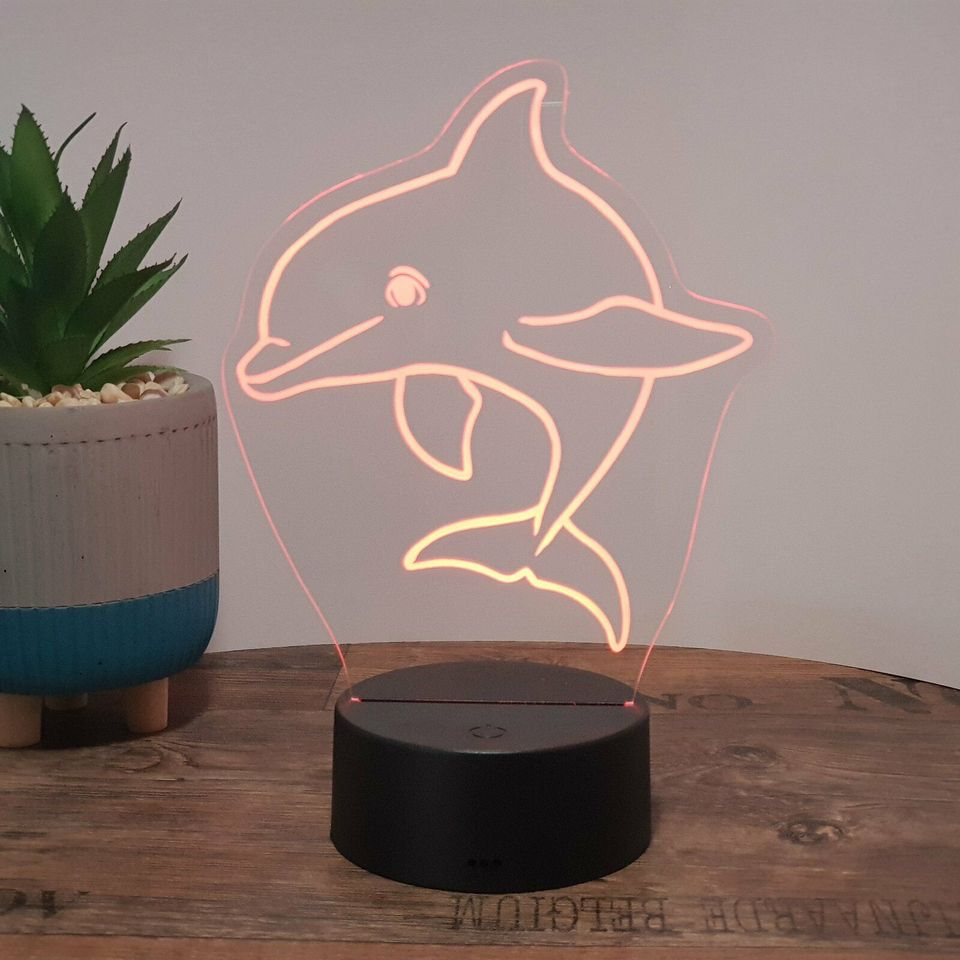 LED Lampe Delfin (auch mit Wunschnamen) in Schülp bei Rendsburg