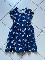 Kleid/Sommerkleid Gr. 134/140 US-Gr. 10 dunkelblau Einhörner Bayern - Waldbüttelbrunn Vorschau