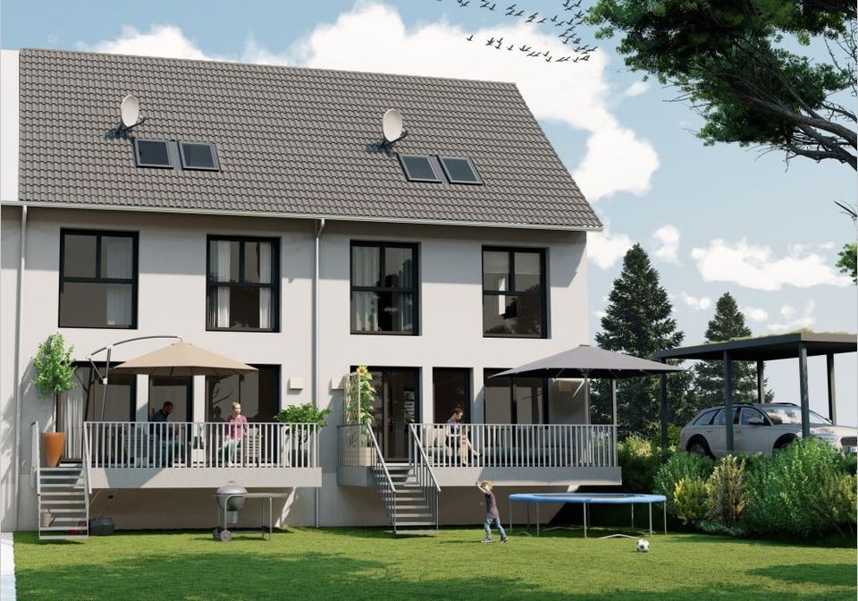 Grundstück mit Baugenehmigung für ein Reiheneckhaus in Erlangen-Eltersdorf in Erlangen