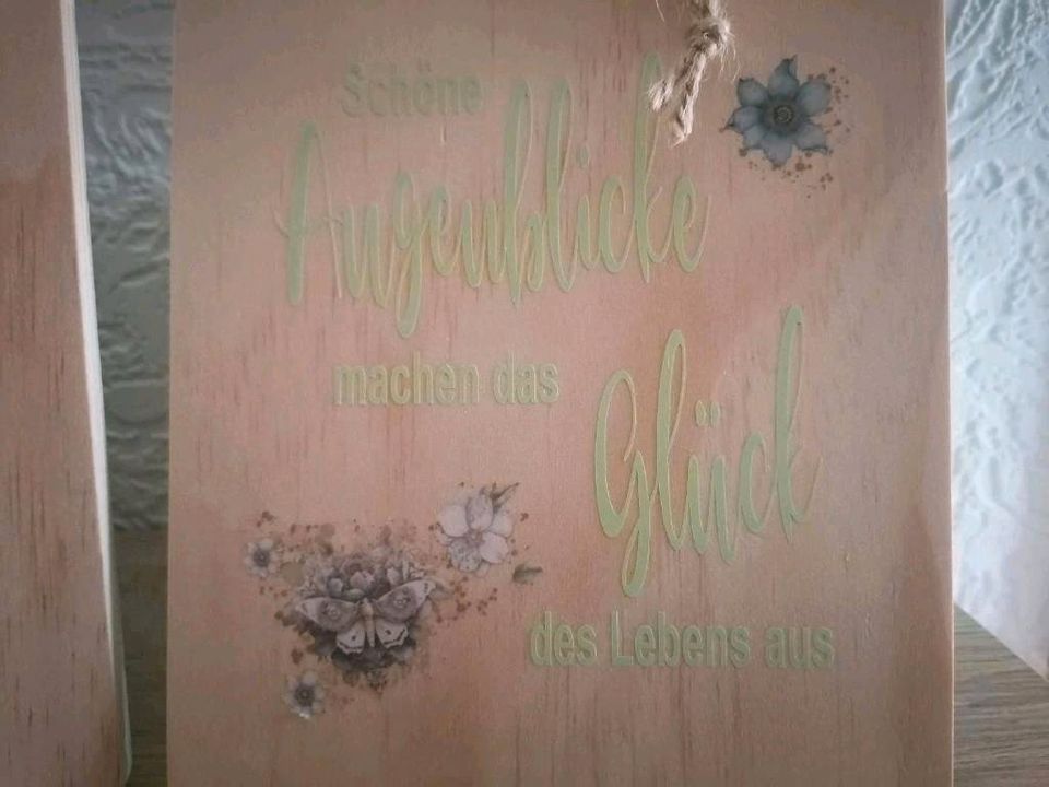 Deko Holz Brettchen Schilder / Shabby Landhaus Maritim Küche in Bad Zwischenahn