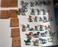 DDR Spielzeug 34 x  Indianer Cowboy Pferd Ritter + 7 Fortteile Barleben - Ebendorf Vorschau