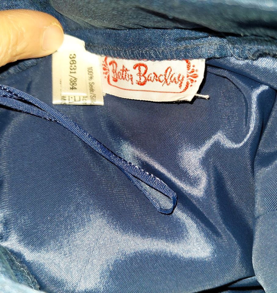 Vintage Betty Barclay Sommer Anzug 100% Seide Gr.S 38 Blau Rosa in Augsburg