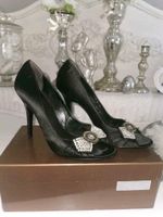 Gucci Schuhe Peeptoes Schwarz Gr.39 Satin Strass 100% Original Niedersachsen - Brackel Vorschau