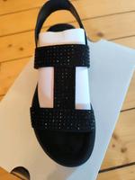 schwarze Sandalen Gr. 38 Niedersachsen - Braunschweig Vorschau