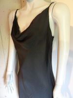 Slip Dress Satinkleid Midikleid schwarz Wasserfall Zara Hessen - Seligenstadt Vorschau