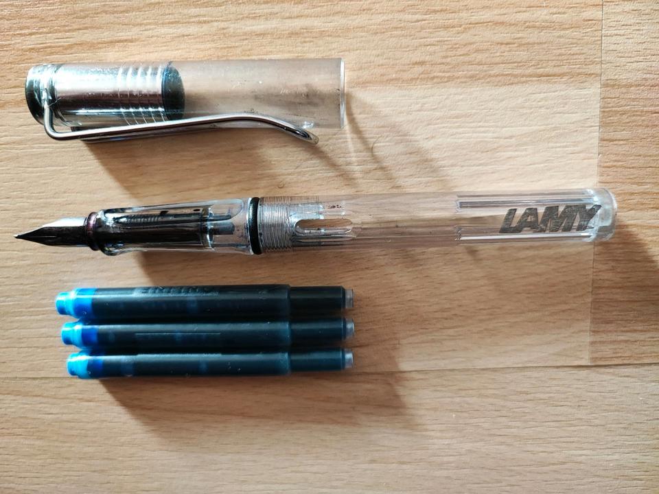Lamy Füller Durchsichtig mit 8 Patronen* Versand möglich * in Frankfurt am Main