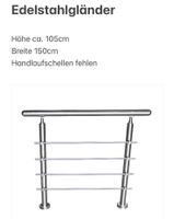 Edelstahl Geländer Handlauf NEU 150 cm Brotterode-Trusetal - Trusetal Vorschau