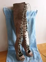 Overknee-Stiefel Schnürung gr 4 Leipzig - Altlindenau Vorschau