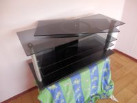 Phono rack Rauchglas schwarz rollbar Drehkonsole Fernseher 120cm Baar (Eifel) - Wanderath Vorschau