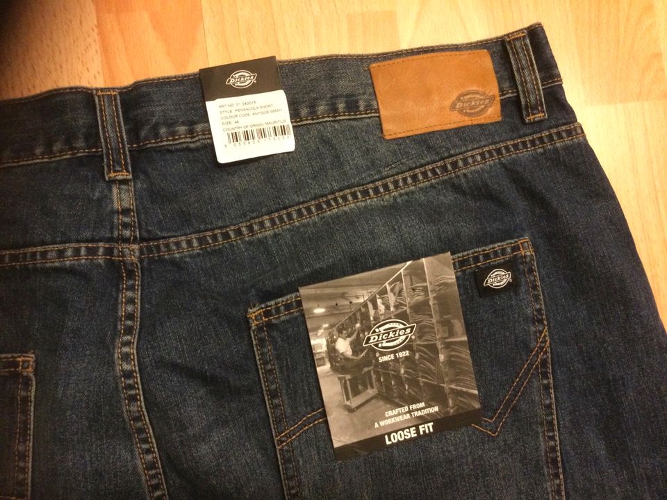 Dickies Herren Short Bermuda kurze Jeans Gr.W46, Neu mit Etikett in Bad Segeberg