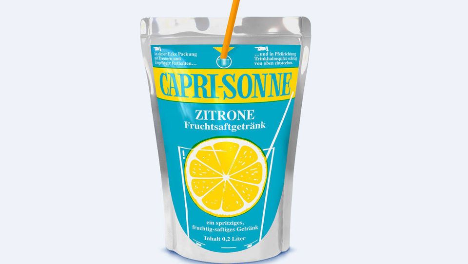 Caprisonne Retro Zitrone Plastikstrohhalm  Capri Sonne in Ahrensbök