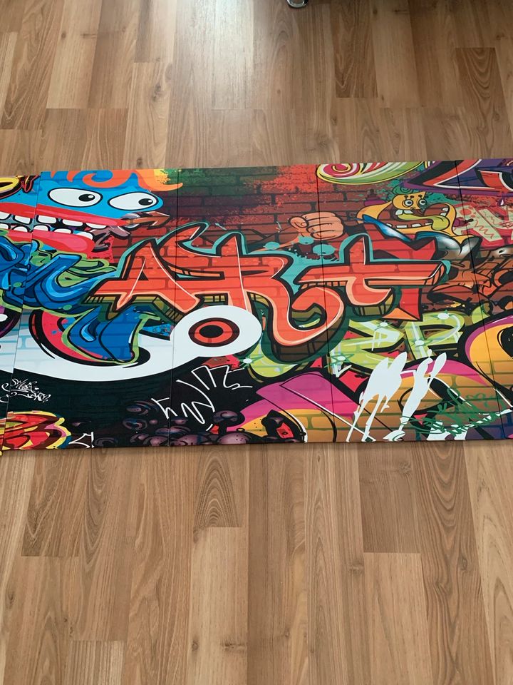 Graffiti Bild 5 teilig,  150 x 60 cm in Wiesbaden