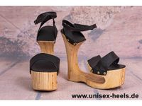 5255 unisex-heels; neue high heels gr. 44; echtholz, echtleder! Hessen - Limeshain Vorschau