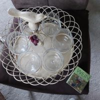 Vintage Weinglasträger/Korb/Eisen, beige m. 6 Weingläsern Nordrhein-Westfalen - Bad Salzuflen Vorschau