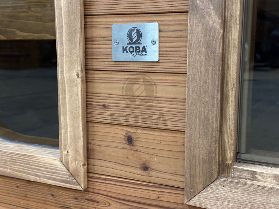 KOBA Ovale Garten Sauna Außensauna 3m Thermoholz in Eichenzell