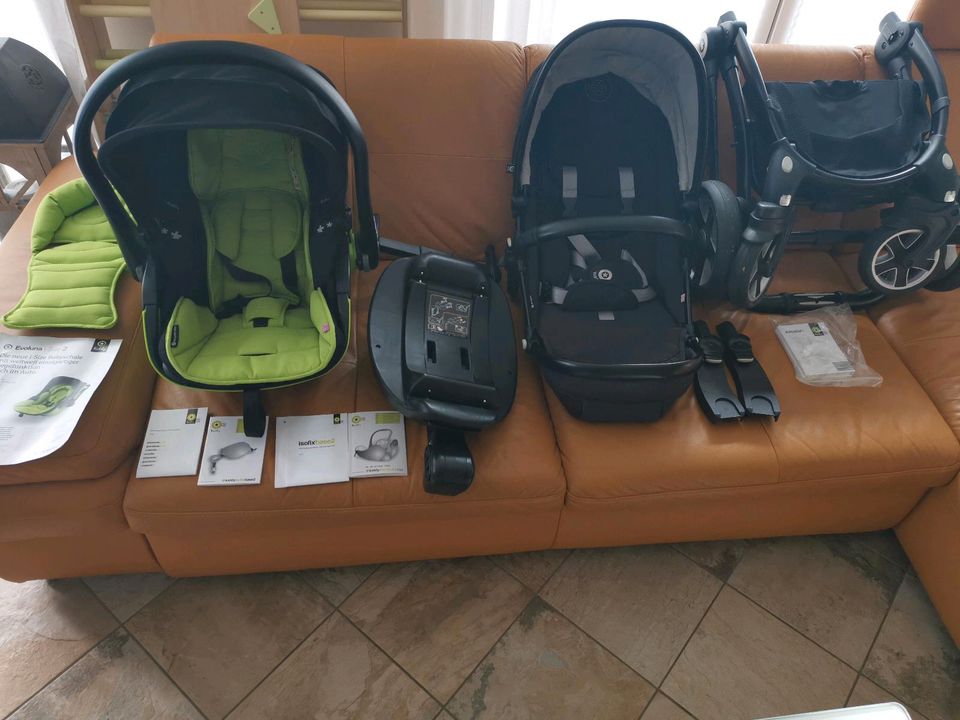 Kiddy Set = Babyschale + Isofix  + Buggy mit Adapter für Babyscha in Heidgraben