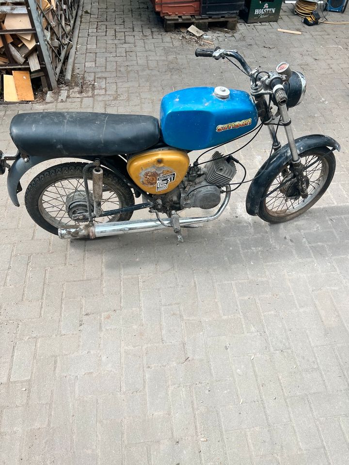 Simson s51/s50 Scheunenfund mit Papieren in Barchfeld