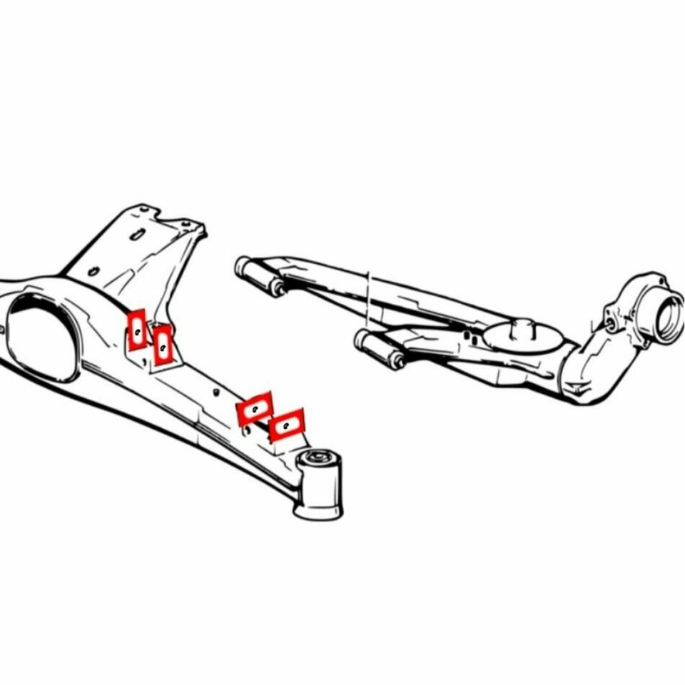 BMW E30 / E21 / E36 Compact / E34 / Z3 / E32 Sturz Kit Schrauben in Barsbüttel