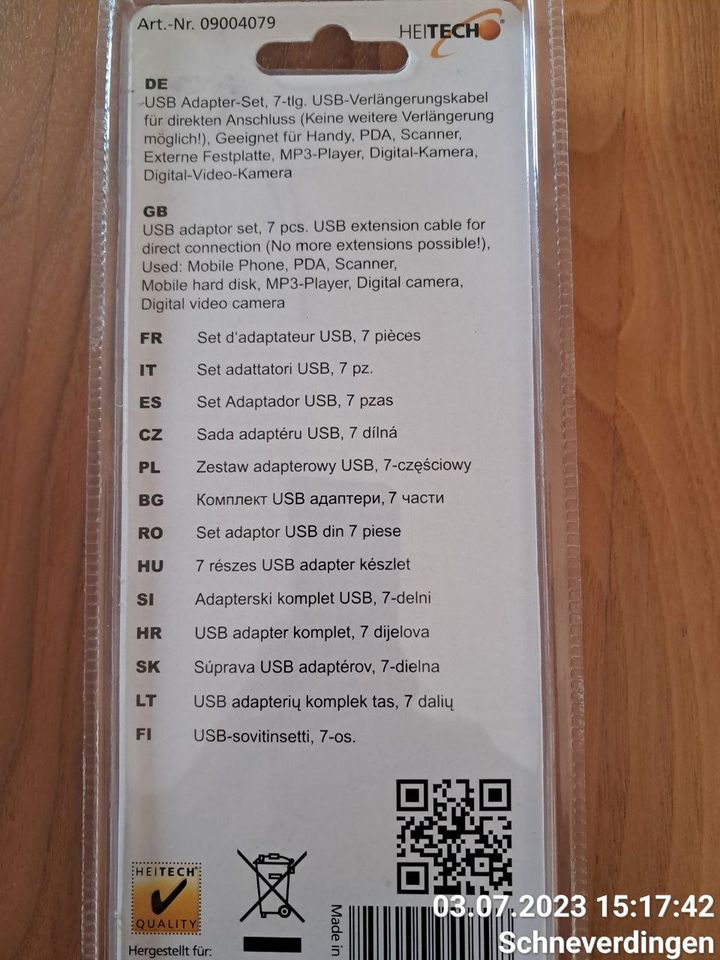 USB-Adapter-Set, 7-tlg.  NEU in Schneverdingen