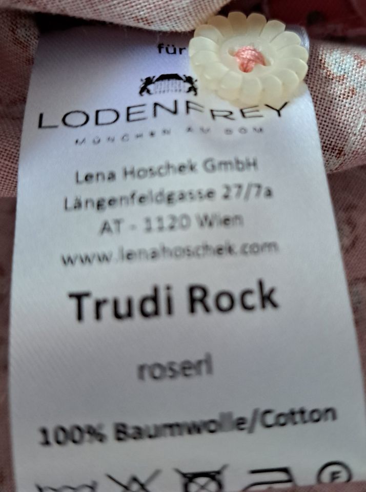 Gr S Lena Hoschek Trachtenrock Rock TRUDI "Roserl" NEU NP 450 € in München