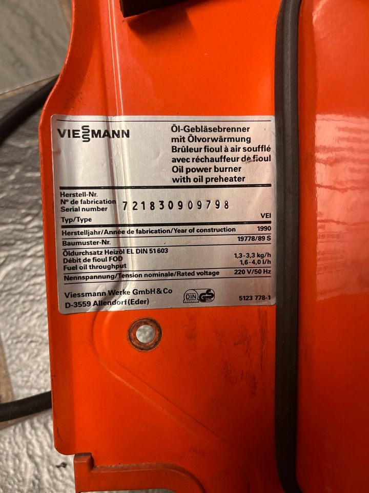 Viessmann Ölgebläsebrenner mit Ölvorwärmung in Saarbrücken