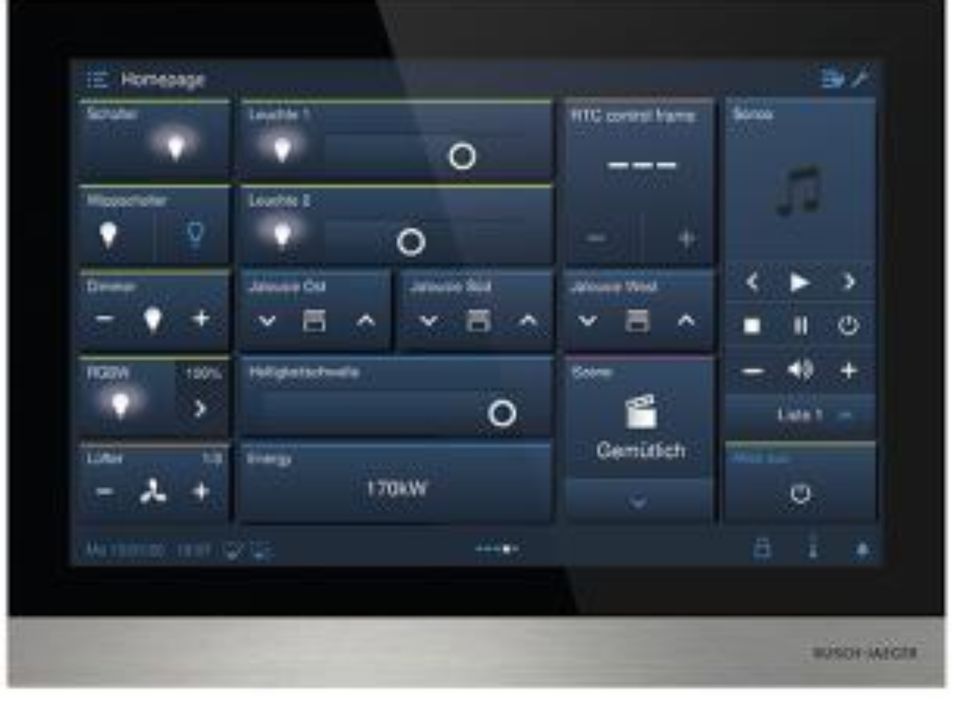 BUSCH-JAEGER H8237-5B-03 Touchpanel IP touch | LAN/LAN | schwarz in Senden