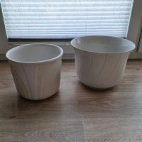 Keramik Übertopf Übertöpfe weiß  30 24 Hessen - Wartenberg Vorschau