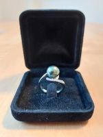 925er Silber Ring mit echter TAHITI-Perle und Zirkonia Kreis Pinneberg - Uetersen Vorschau
