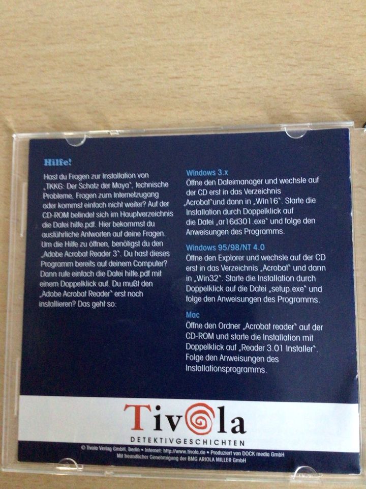 CD-Rom TKKG das Detektivspiel in Waldenbuch