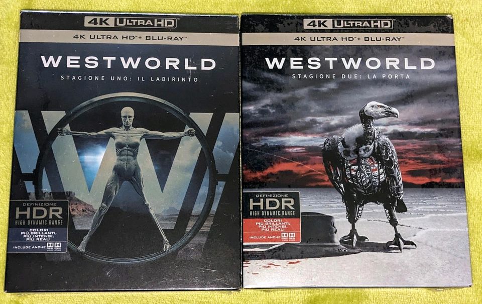 Westworld - Staffel 1+2 auf 4K UHD + Blu-ray - NEUWARE! in Herne