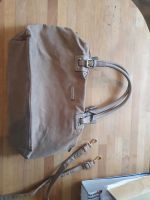 Handtasche, beige, hell braun, Wildlederimitat Nordrhein-Westfalen - Marl Vorschau